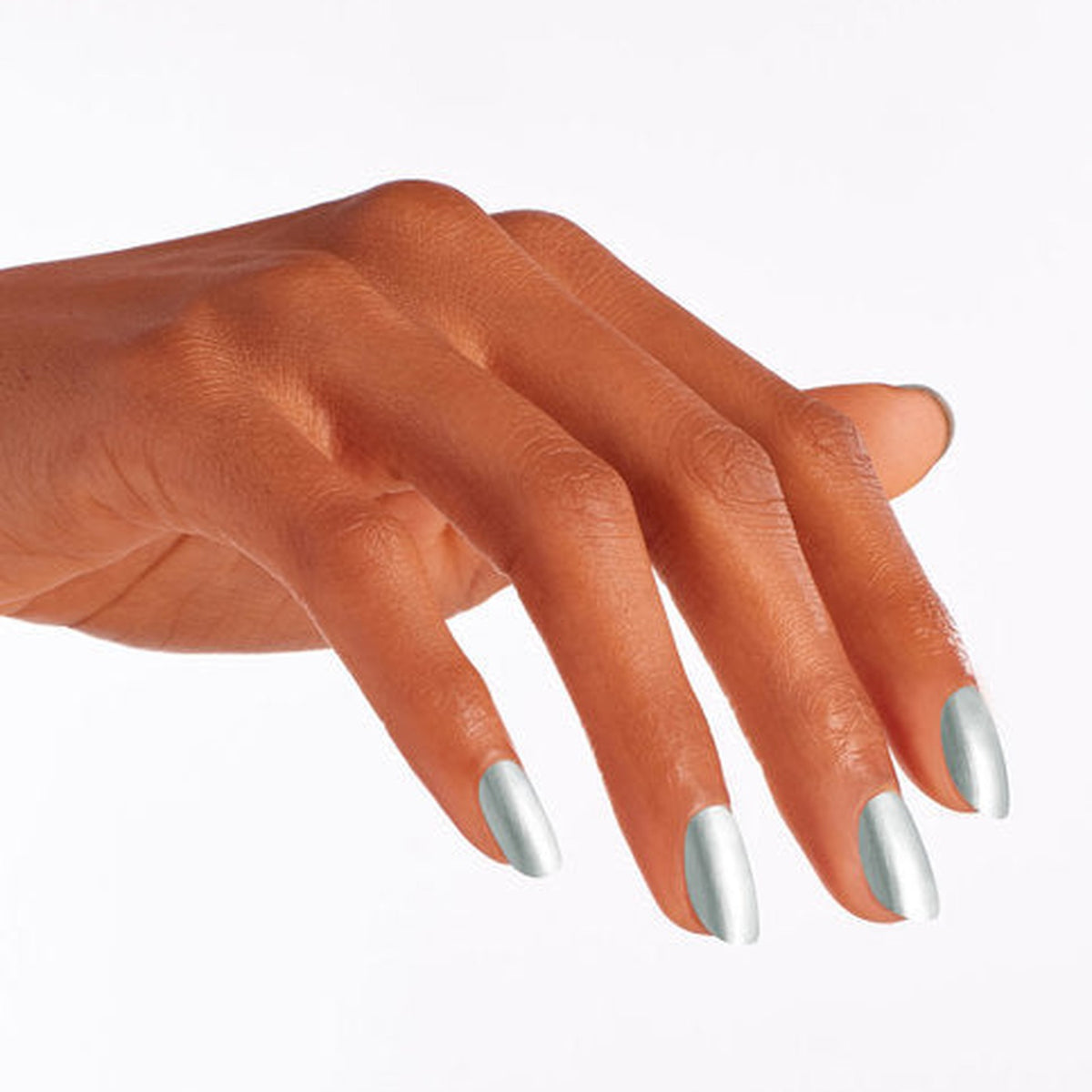 A manicure painted in OPI Two Pearls in a Pod