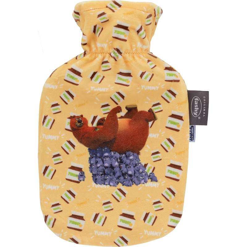 Grizzy and the Lemmings Hot Water Bottle Kids Covered 0.8L-FASHY-Matakana Pharmacy