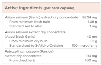 Garlic Synergy 60 Capsules-Designs For Health-Matakana Pharmacy