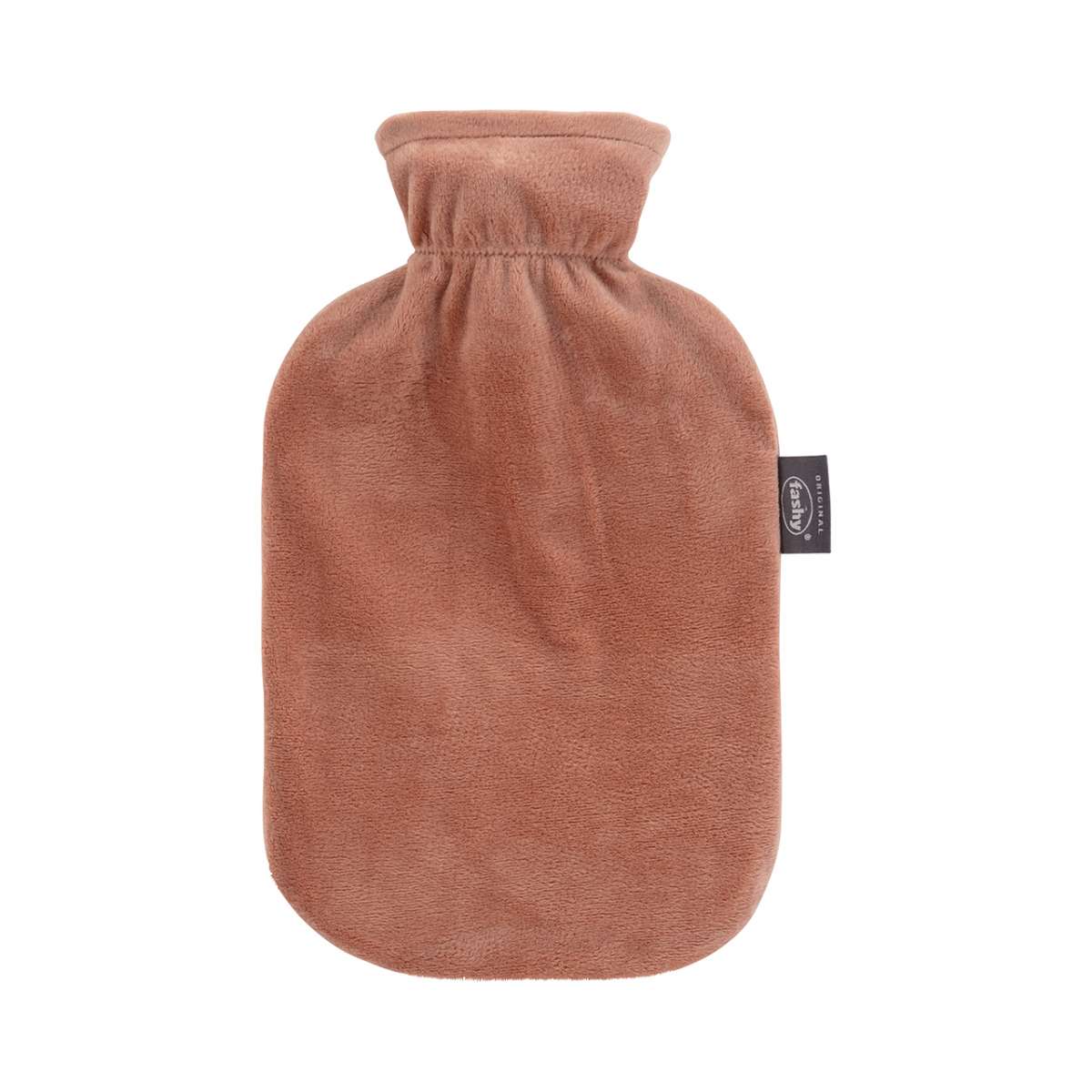 Hot Water Bottle Plush Cover Brown 2.0L-FASHY-Matakana Pharmacy