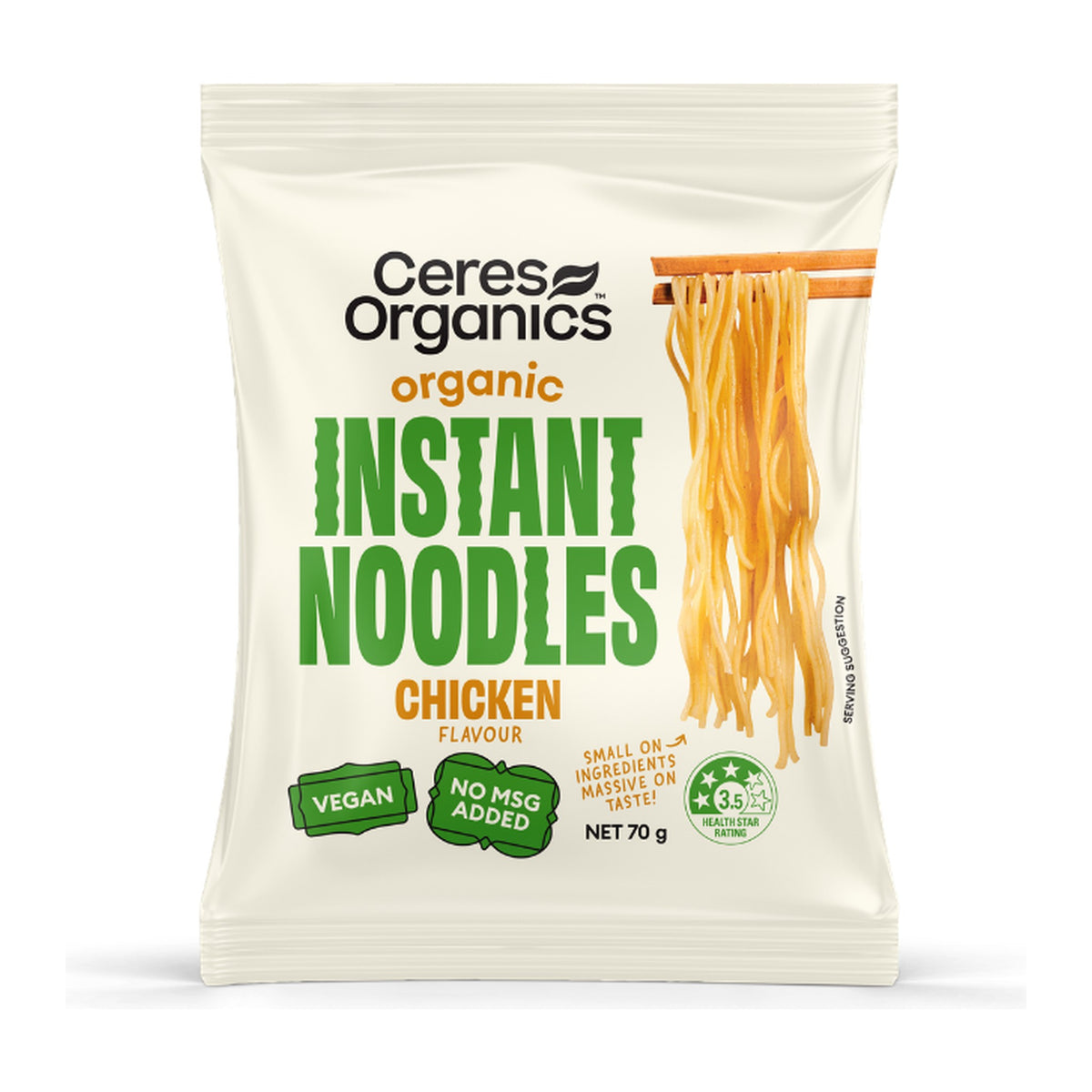 Ceres Organics Organic Instant Noodles Chicken 70g pack