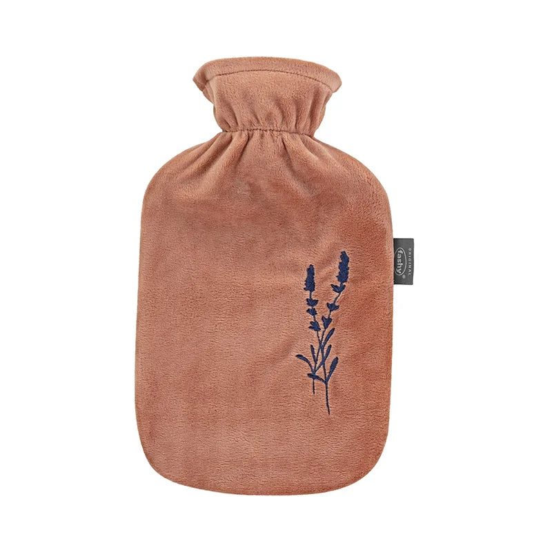 Hot Water Bottle with Plush Cover & Embroidery 2.0L-FASHY-Matakana Pharmacy