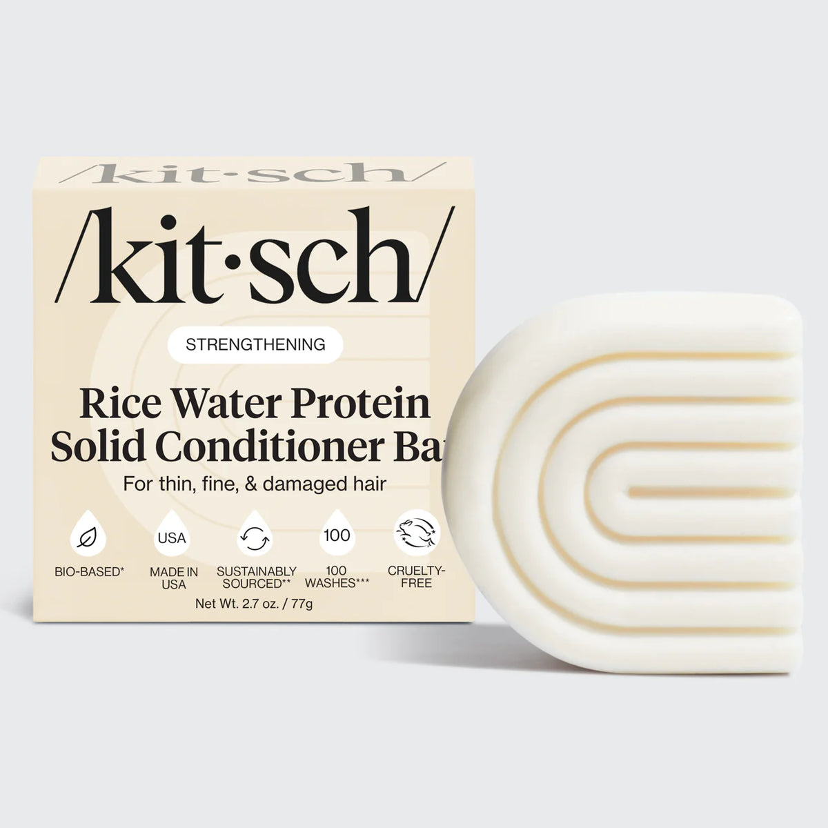 Rice Water Conditioner Bar for Hair Growth-KITSCH-Matakana Pharmacy