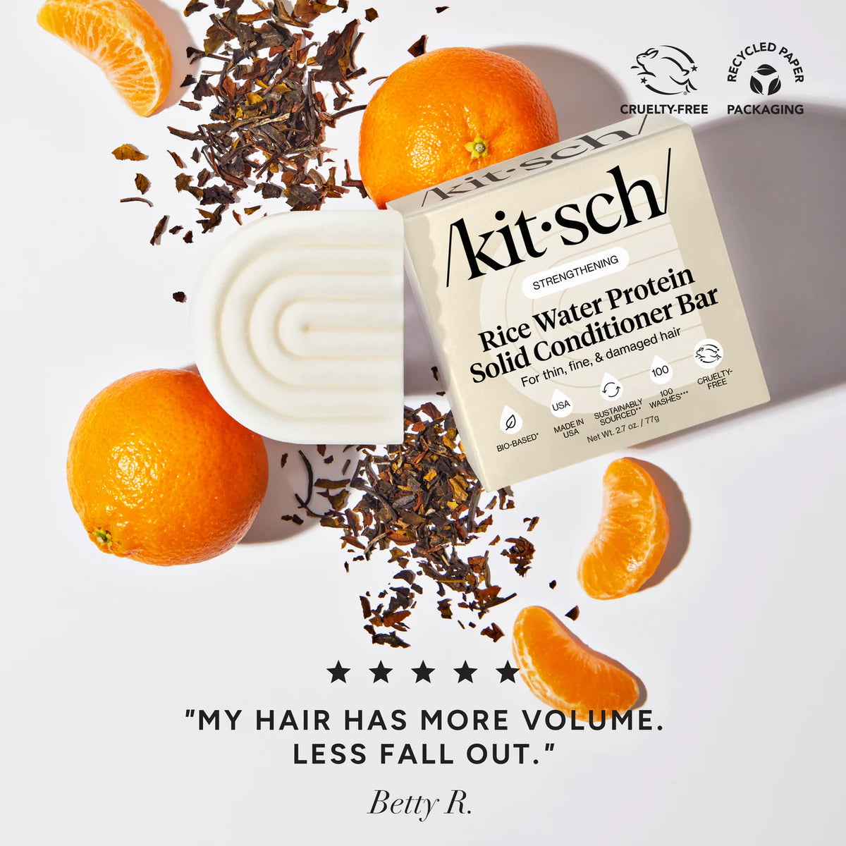 Rice Water Conditioner Bar for Hair Growth-KITSCH-Matakana Pharmacy