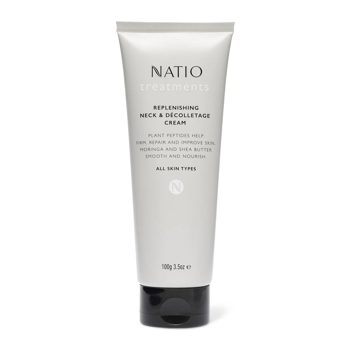 Treatment Replenishing Neck &Decolletage Cream 100g by Natio, front of pack
