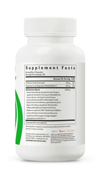 Bile Nutrients 120 Capsules-Seeking Health-Matakana Pharmacy