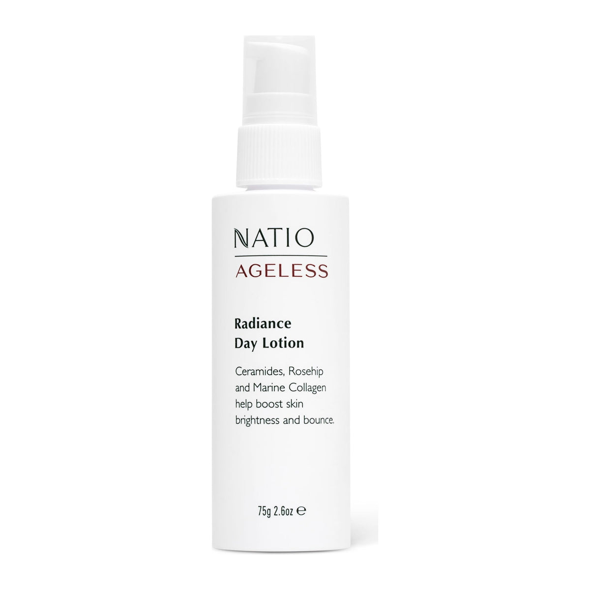 Ageless Rad. Day Lotion 75g by Natio, front of pack