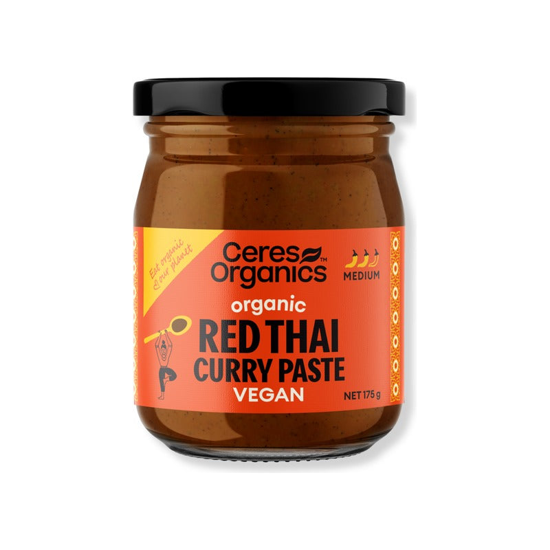 Ceres Organics Organic Red Thai Curry Paste 175g, front of pack