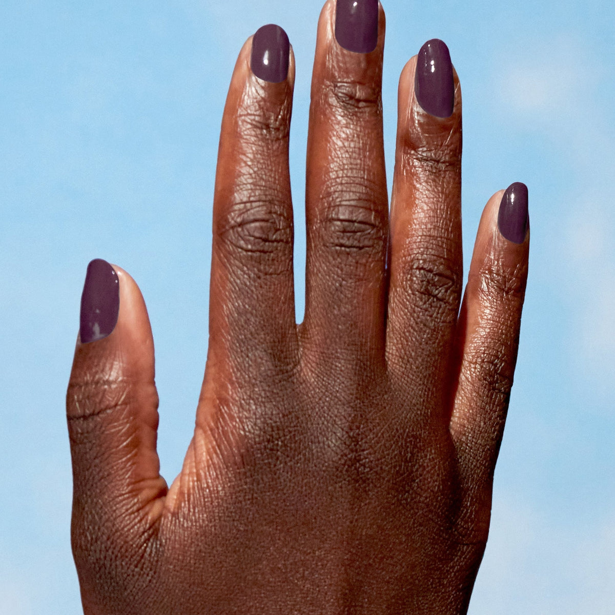 A manicure painted in OPI Eco-Maniac