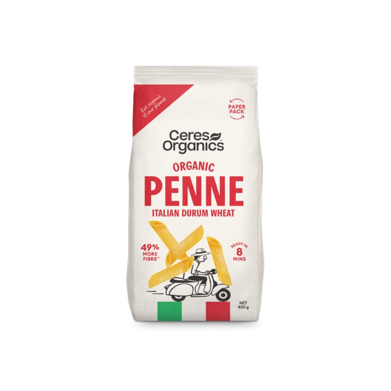Ceres Organics Organic Durum Wheat Penne 400g, front of pack