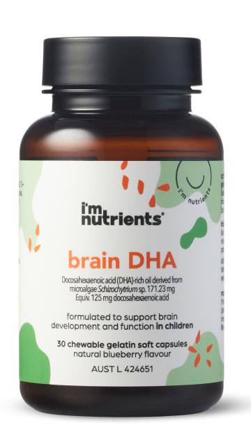 Brain DHA 30 Capsules-I'm Nutrients-Matakana Pharmacy