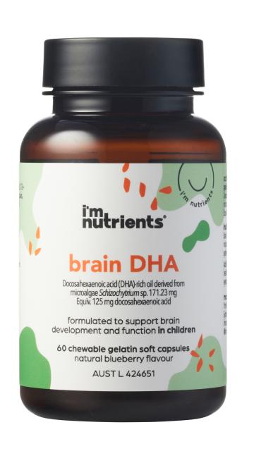 Brain DHA 60 Capsules-I'm Nutrients-Matakana Pharmacy