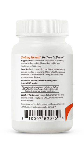 Niacin 100 Capsules-Seeking Health-Matakana Pharmacy