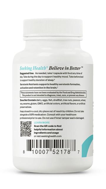 Serotonin Nutrients 60 Capsules-Seeking Health-Matakana Pharmacy