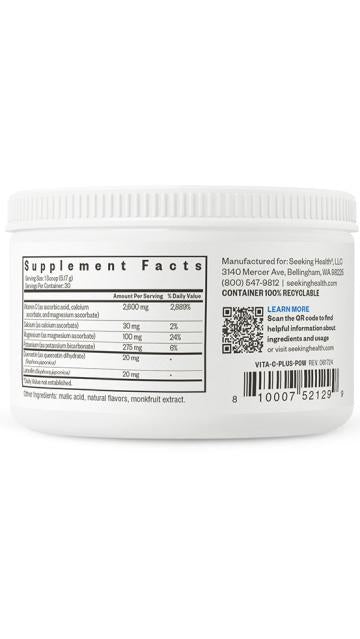 Vitamin C Plus Powder 155g-Seeking Health-Matakana Pharmacy