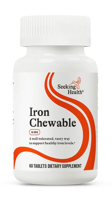 Iron Chewable 60 Tablets-Seeking Health-Matakana Pharmacy