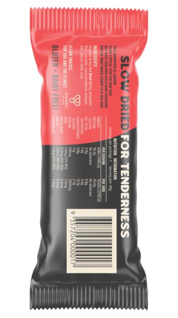 Beef Brisket Protein Bar Cayenne Chilli 40g-Chief Nutrition-Matakana Pharmacy