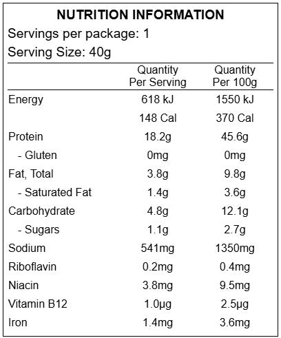 Beef Brisket Protein Bar Cayenne Chilli 40g-Chief Nutrition-Matakana Pharmacy