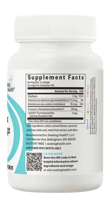 Glutathione Plus Lozenge 60 Caps-Seeking Health-Matakana Pharmacy