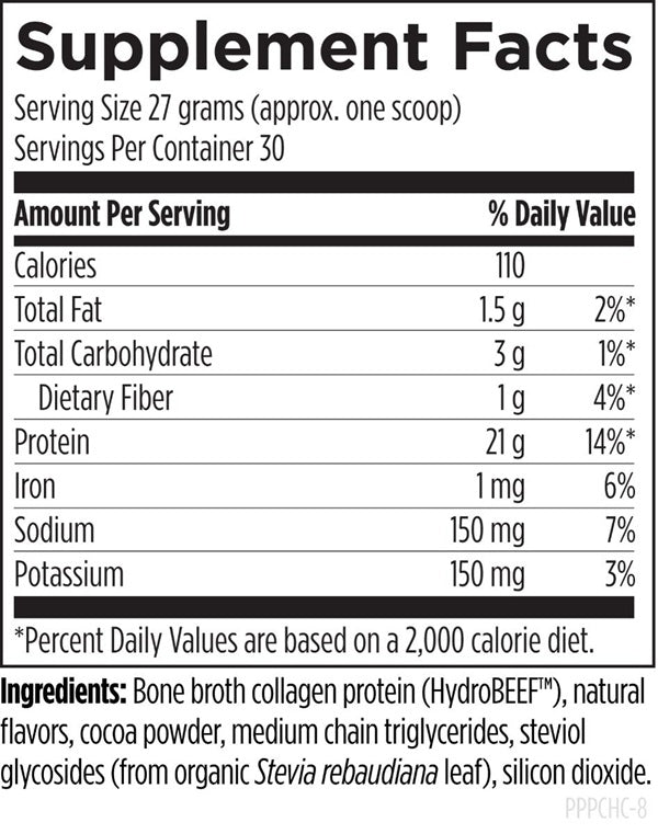 Bone Broth Protein Chocolate 810g-Designs For Health-Matakana Pharmacy