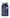 Blue supplement container with white label on a white background