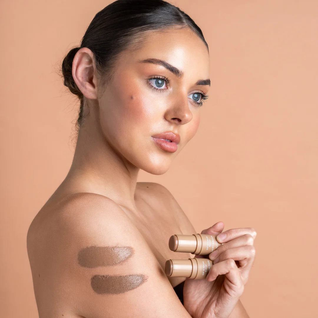 SPF 50 Natural Bronzer Medium Dark 9g-Avocado Zinc-Matakana Pharmacy