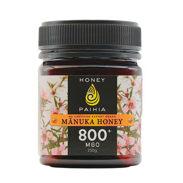 Manuka Honey 800+ MGO 250g Glass-Honey Paihia-Matakana Pharmacy