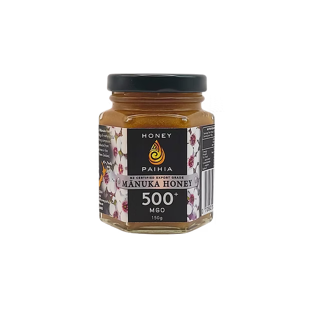 Manuka Honey 500+ MGO 150g Glass-Honey Paihia-Matakana Pharmacy
