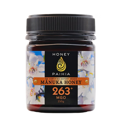 Manuka Honey 263+ MGO 250g Glass-Honey Paihia-Matakana Pharmacy