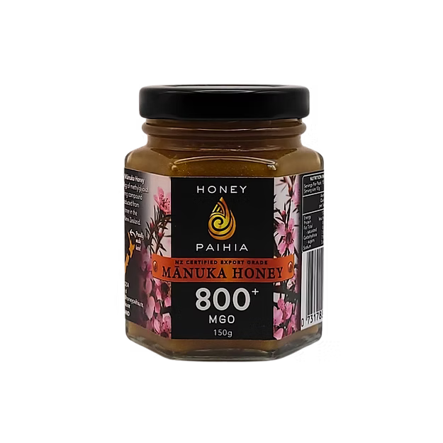 Manuka Honey 800+ MGO 150g Glass-Honey Paihia-Matakana Pharmacy