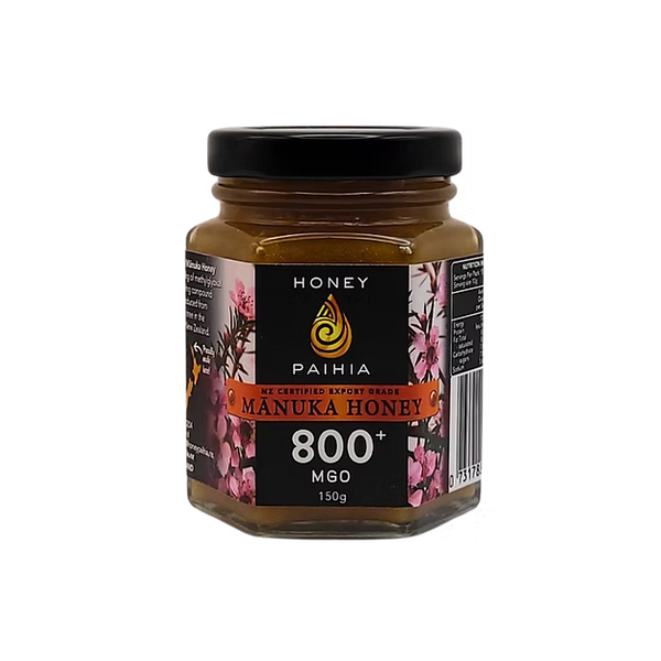 Manuka Honey 800+ MGO 150g Glass-Honey Paihia-Matakana Pharmacy