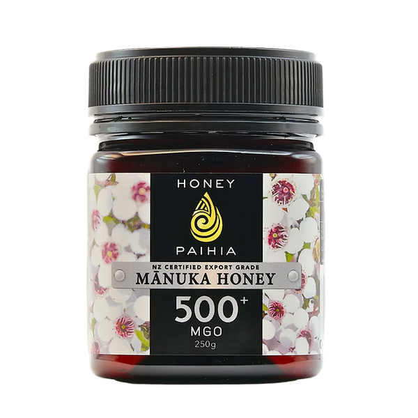 Manuka Honey 500+ MGO 250g Glass Hex-Honey Paihia-Matakana Pharmacy