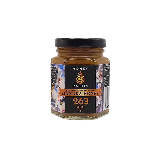 Manuka Honey 263+ MGO 150g Glass-Honey Paihia-Matakana Pharmacy