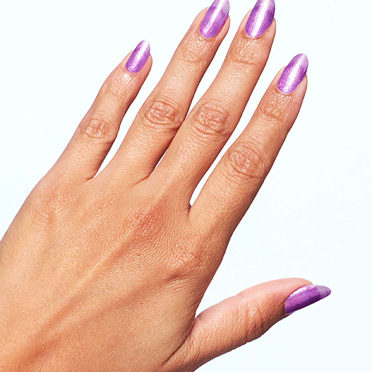 A manicure painted in OPI I Sold My Crypto