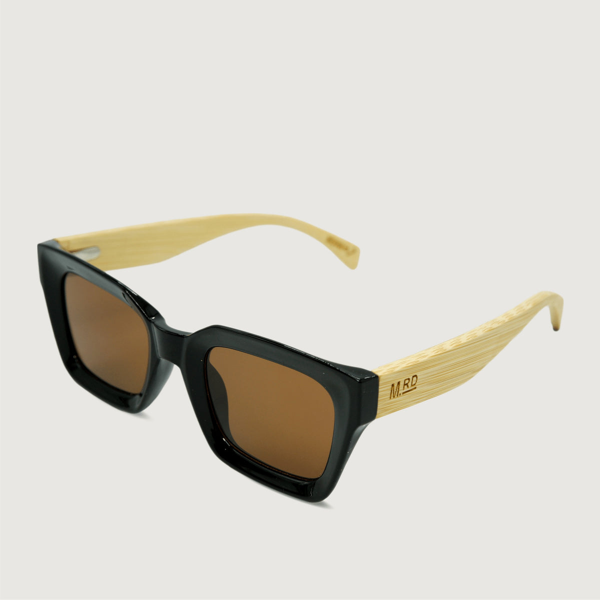 Moana Road Weekender Sunglasses Black with Bamboo Arms product shot