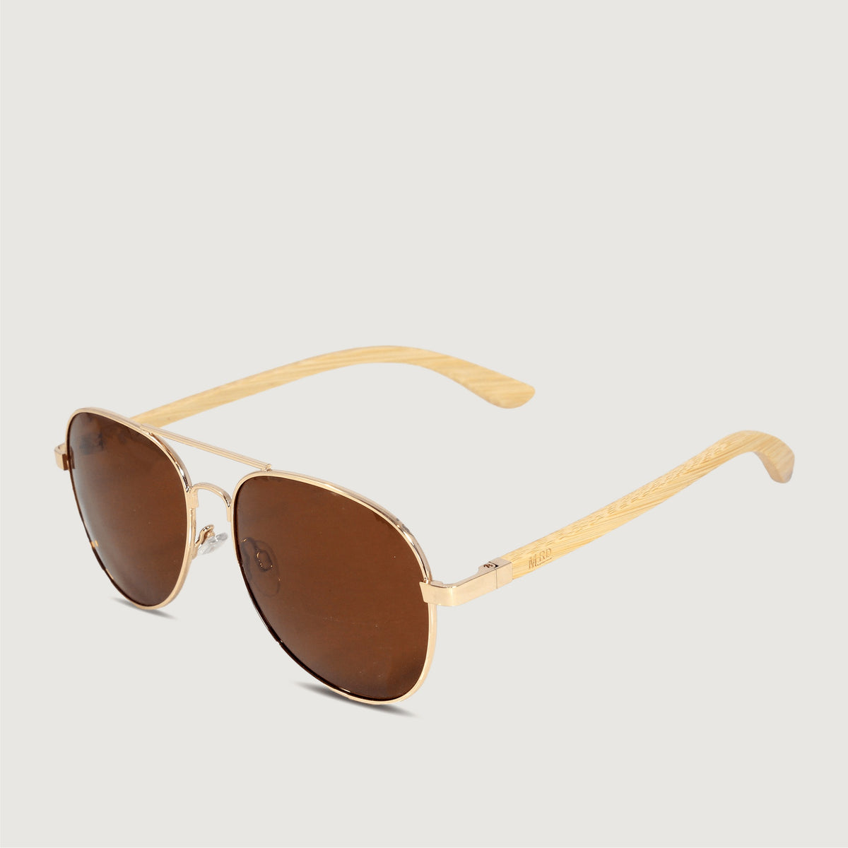 Moana Road Aviator Sunglasses Gold with Brown Lens product shot