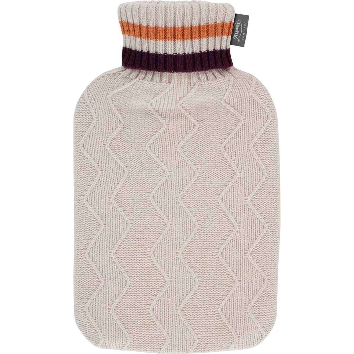 Hot Water Bottle with Knitted Cover Beige 2.0L-FASHY-Matakana Pharmacy