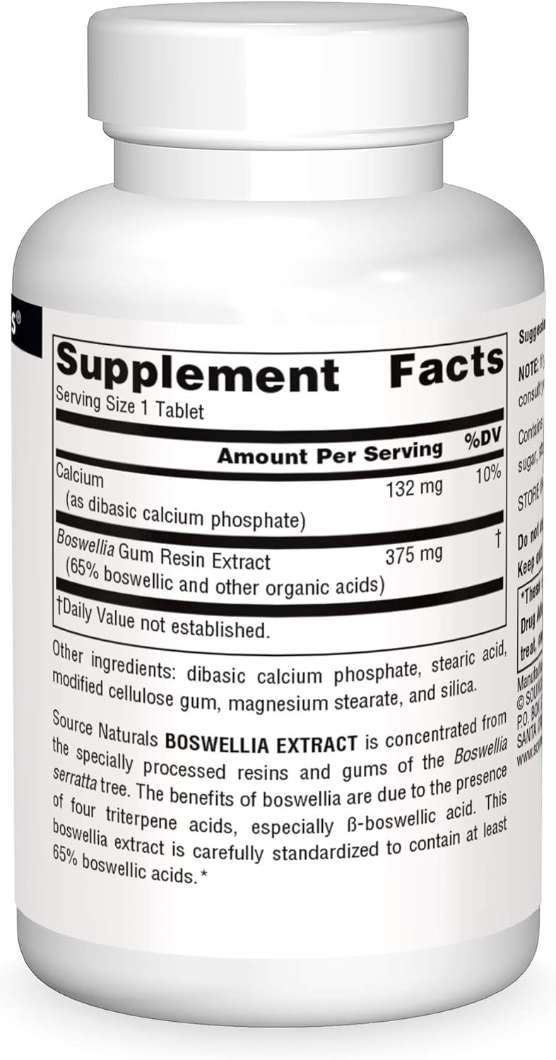 Boswellia Extract 50 Tablets-Source Naturals-Matakana Pharmacy