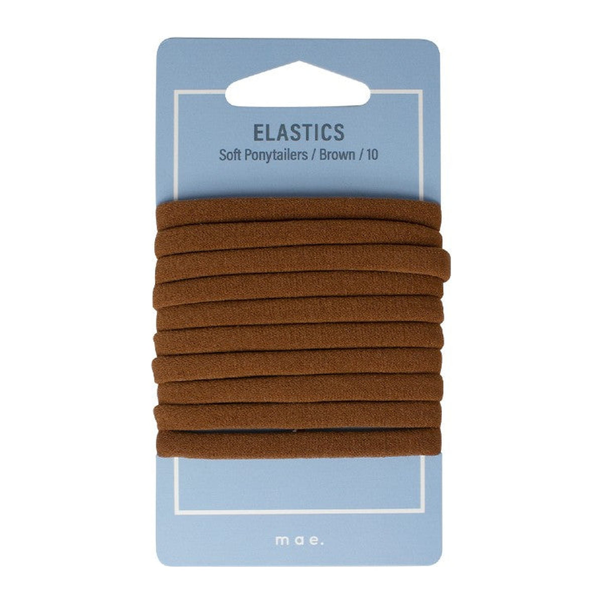 Elastic Pony Tailer Soft Brown 10