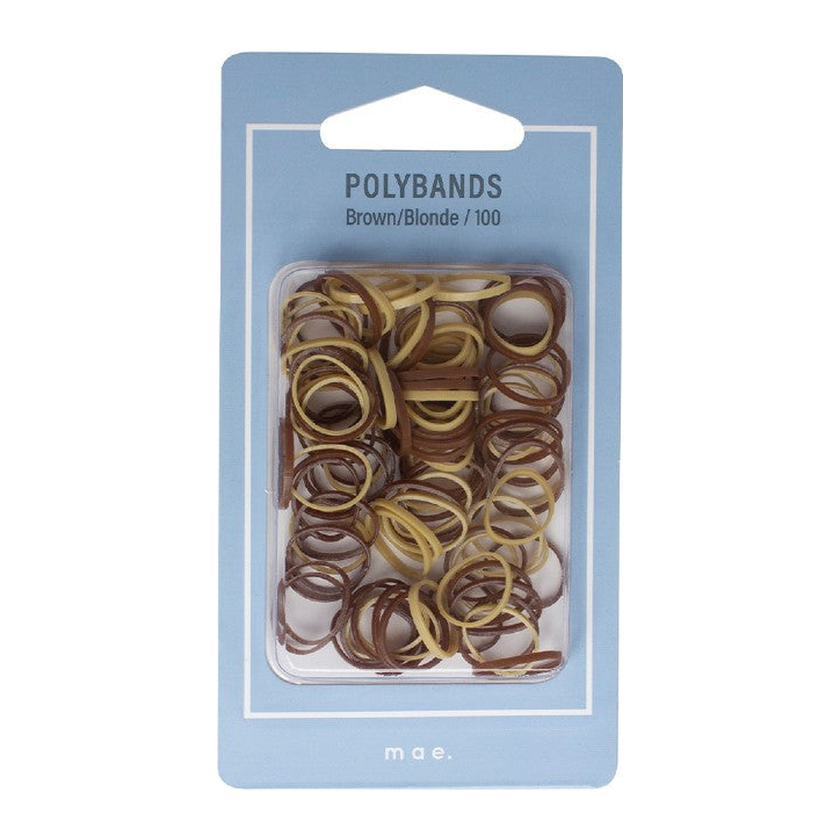 Elastic Polybands Brown and Blond 100