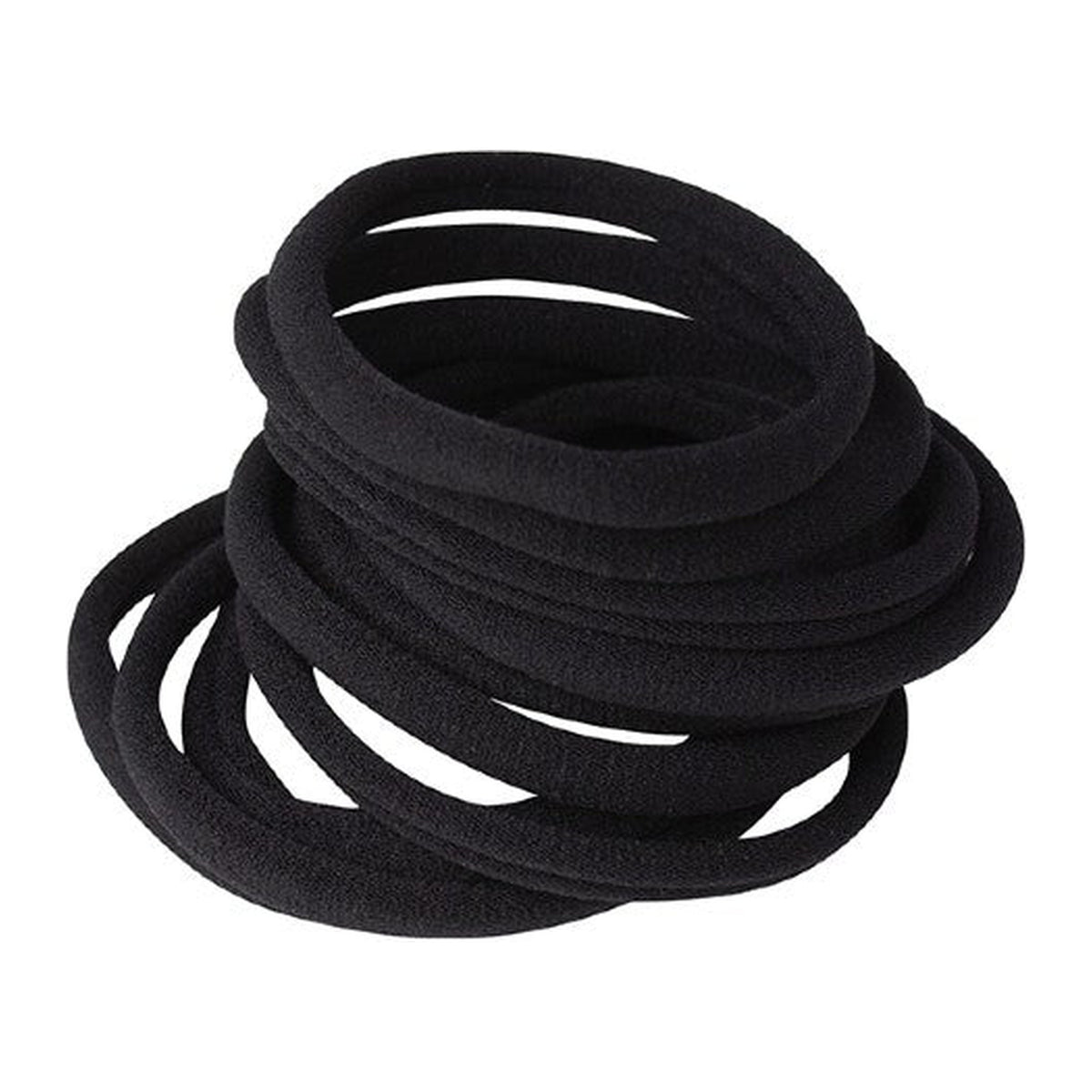 Elastic Pony Tail Soft Black 10
