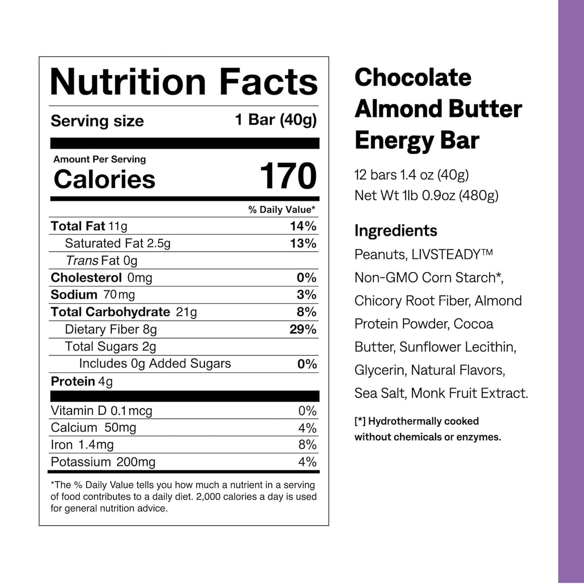 Energy Bar Chocolate Almond-UCAN-Matakana Pharmacy