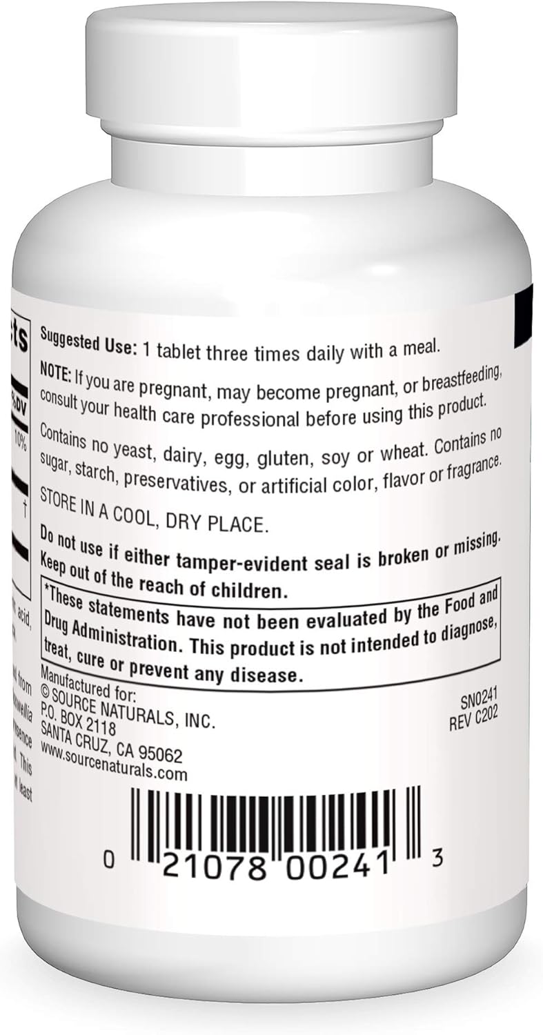 Boswellia Extract 50 Tablets-Source Naturals-Matakana Pharmacy