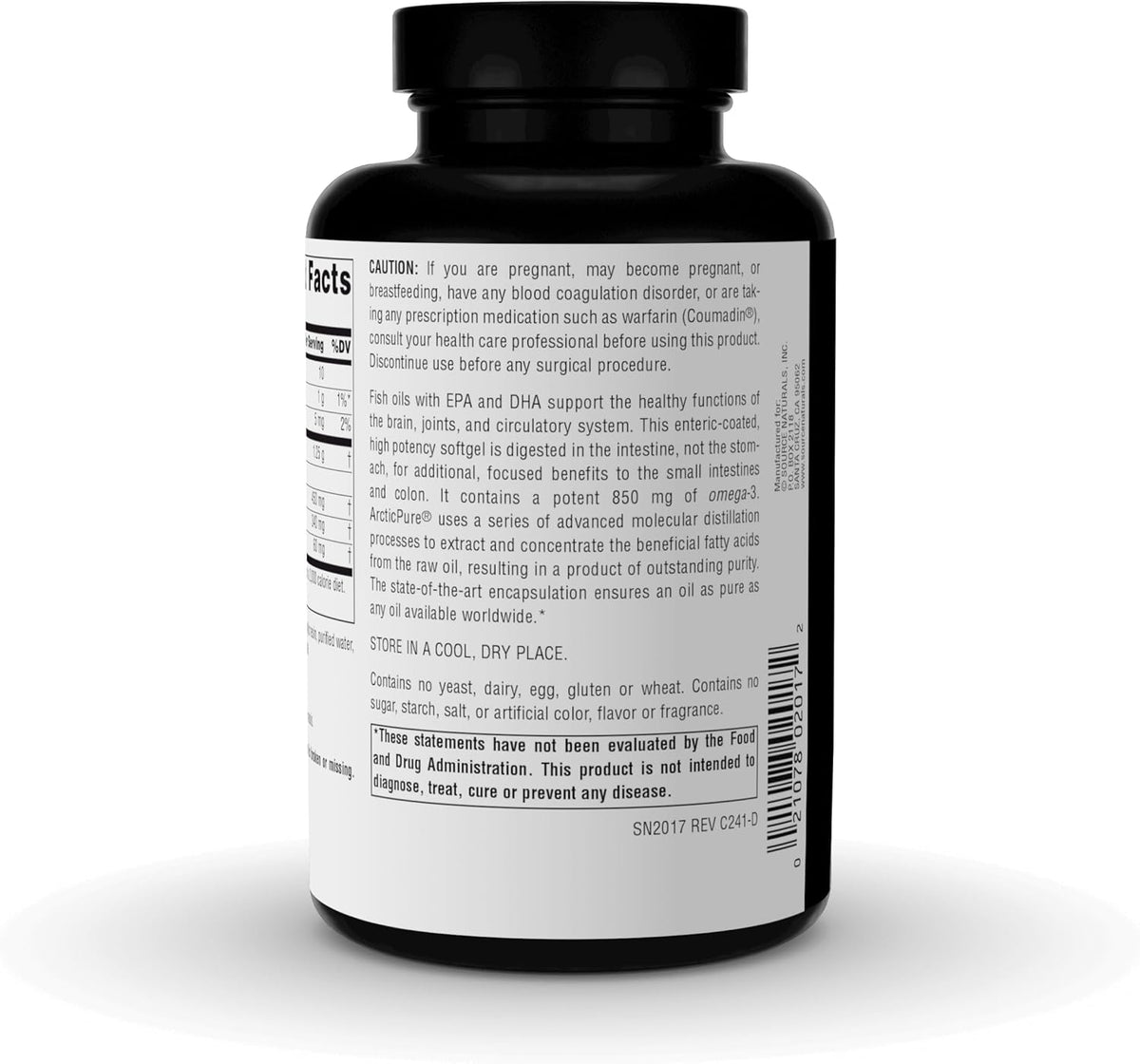 ArcticPure Omega-3 Fish Oil, Ultra Potency 120 Soft Gel Caps-Source Naturals-Matakana Pharmacy