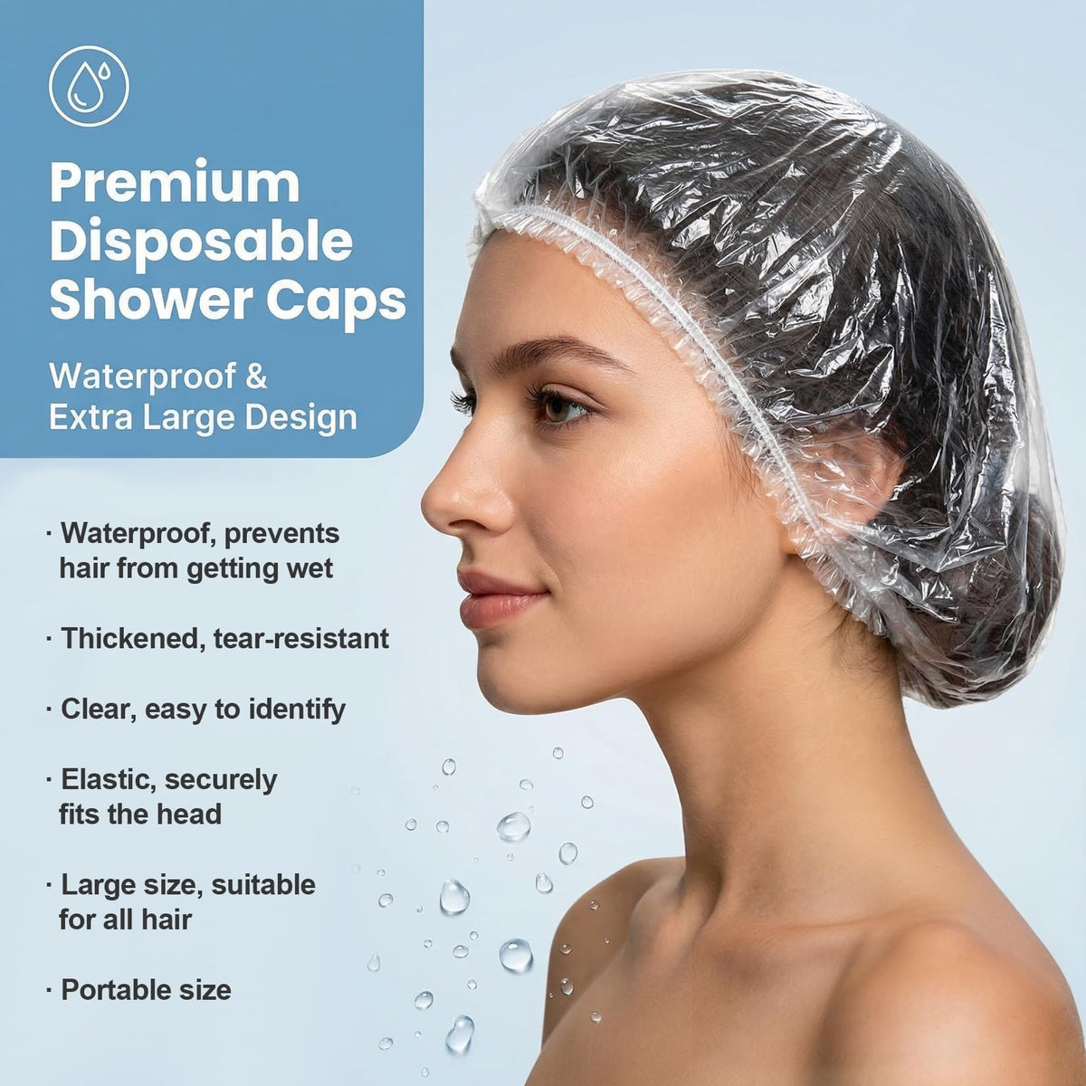 Disposable Shower Cap 4 Pack-Simply Essentials-Matakana Pharmacy