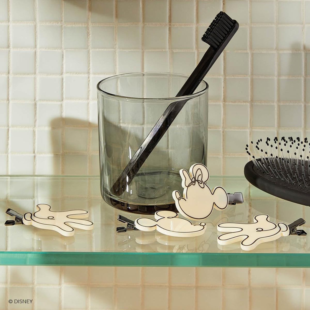 Kitsch & Mickey and Minnie Recycled Creaseless Clips 4pc Set-KITSCH-Matakana Pharmacy