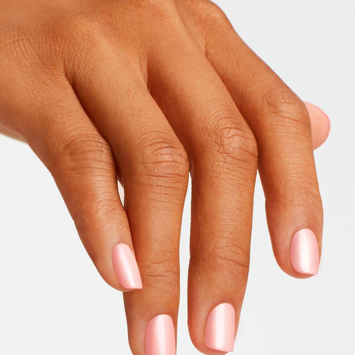 A manicure painted in OPI Tutti Frutti Tonga