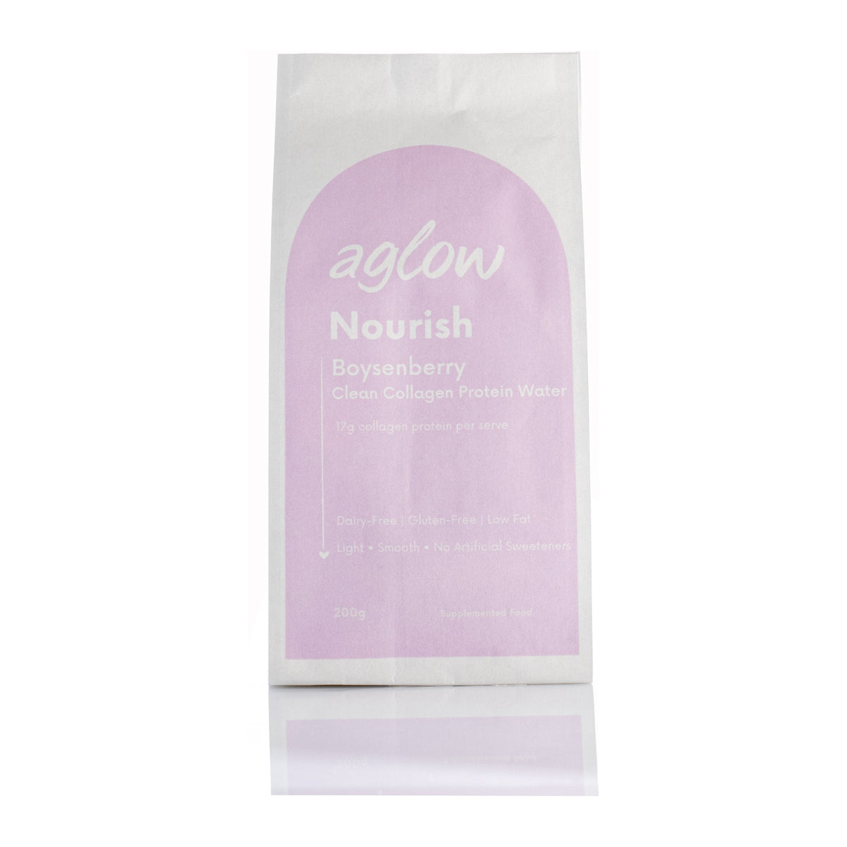 Aglow Protein Water Jar 200g - Boysenberry
