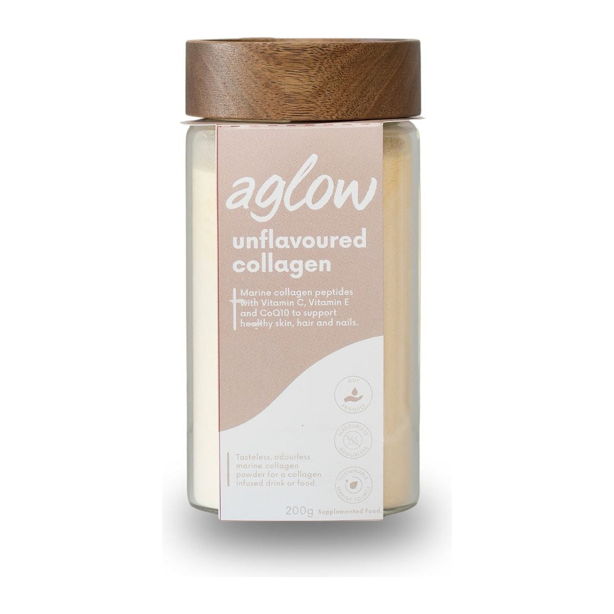 Aglow Unflavoured Marine Collagen Refill 200g