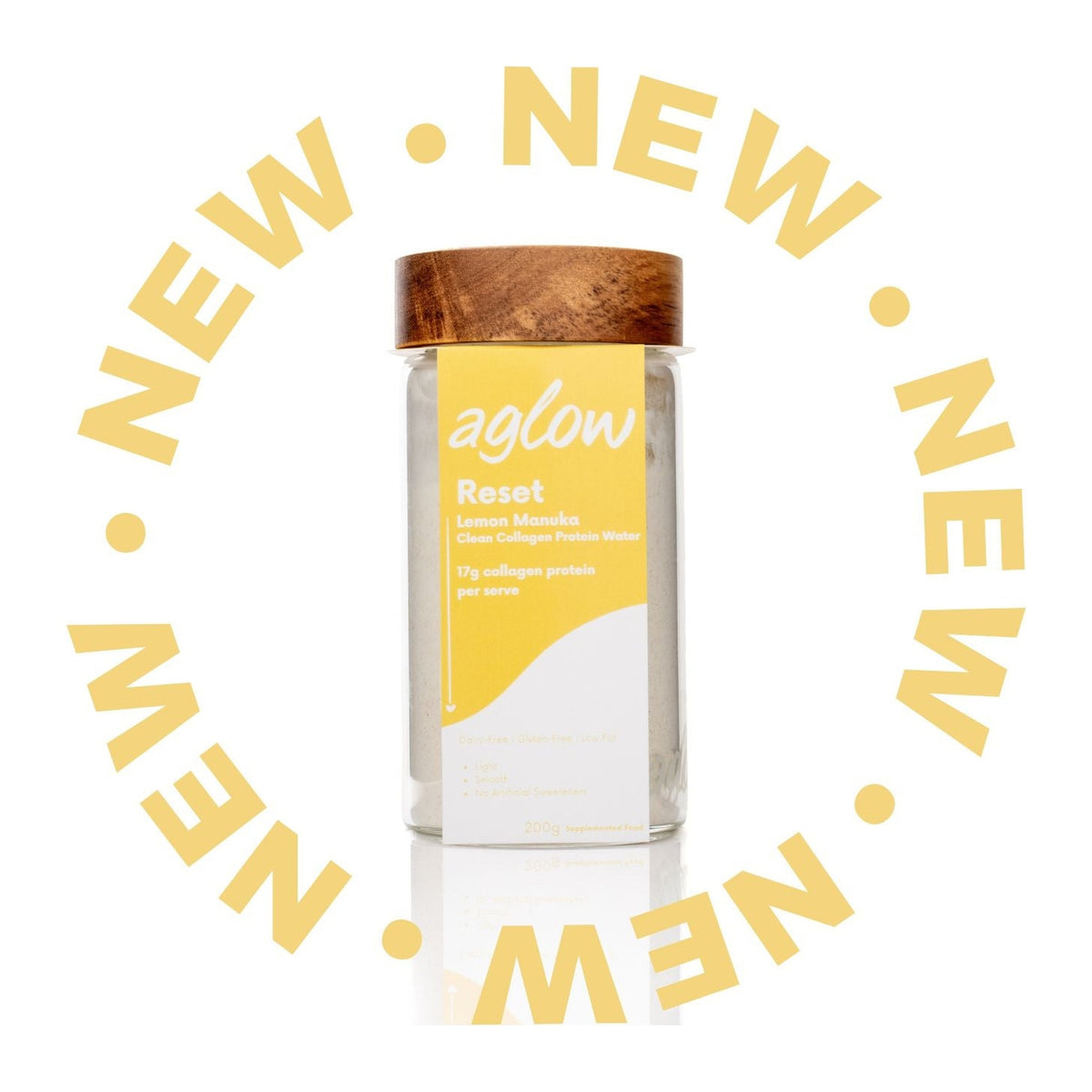 Aglow Protein Water Refill 200g - Lemon Manuka